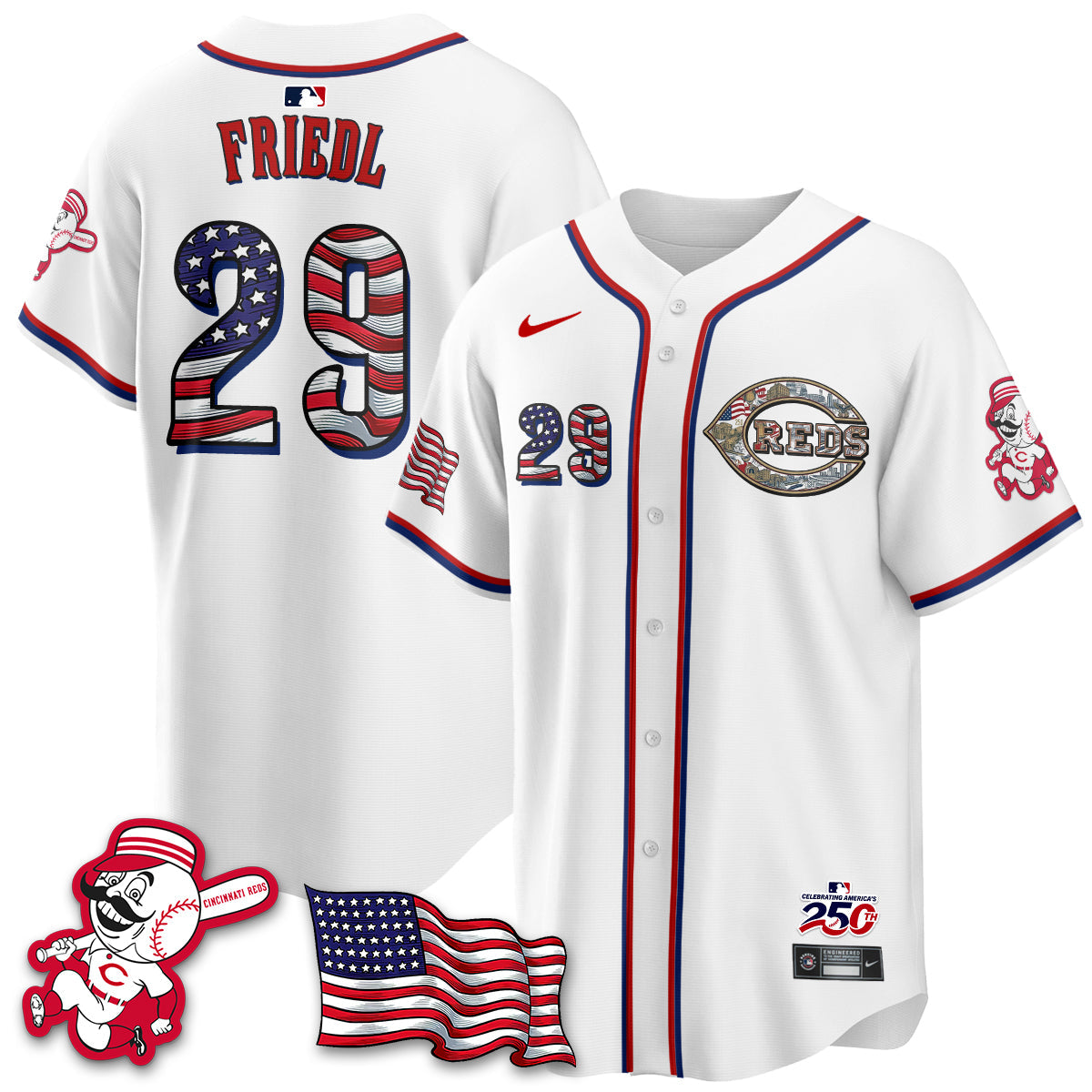 CIN 2026 Independence Day USA Vapor Limited Jersey - Stitched-NQD