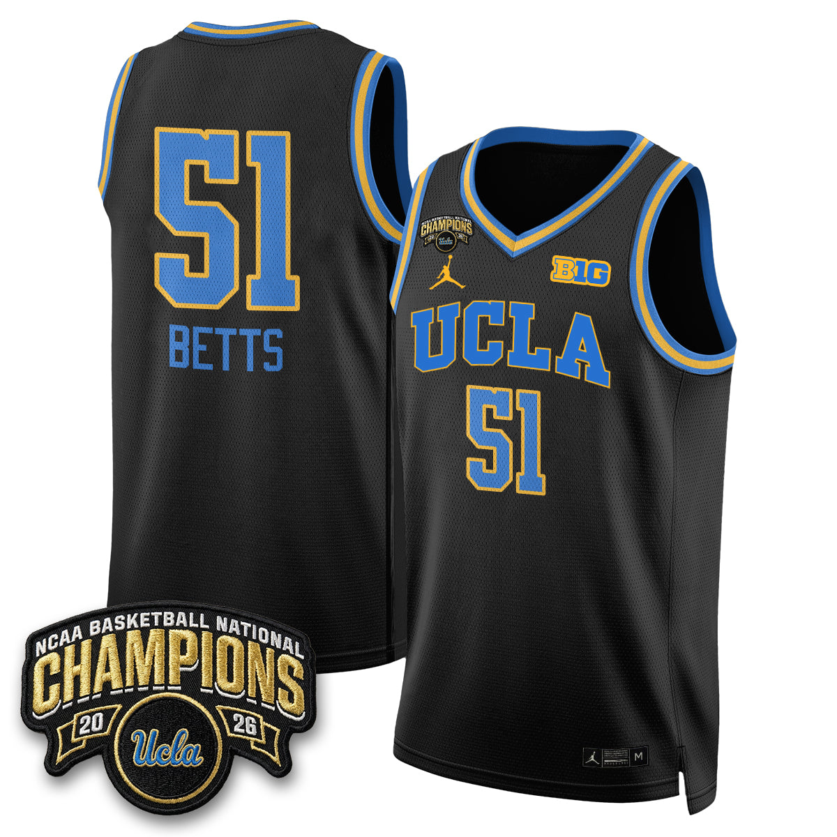 UCLA Women's Basketball Champion 2026 Limited Jersey -  Stitched-NQD
