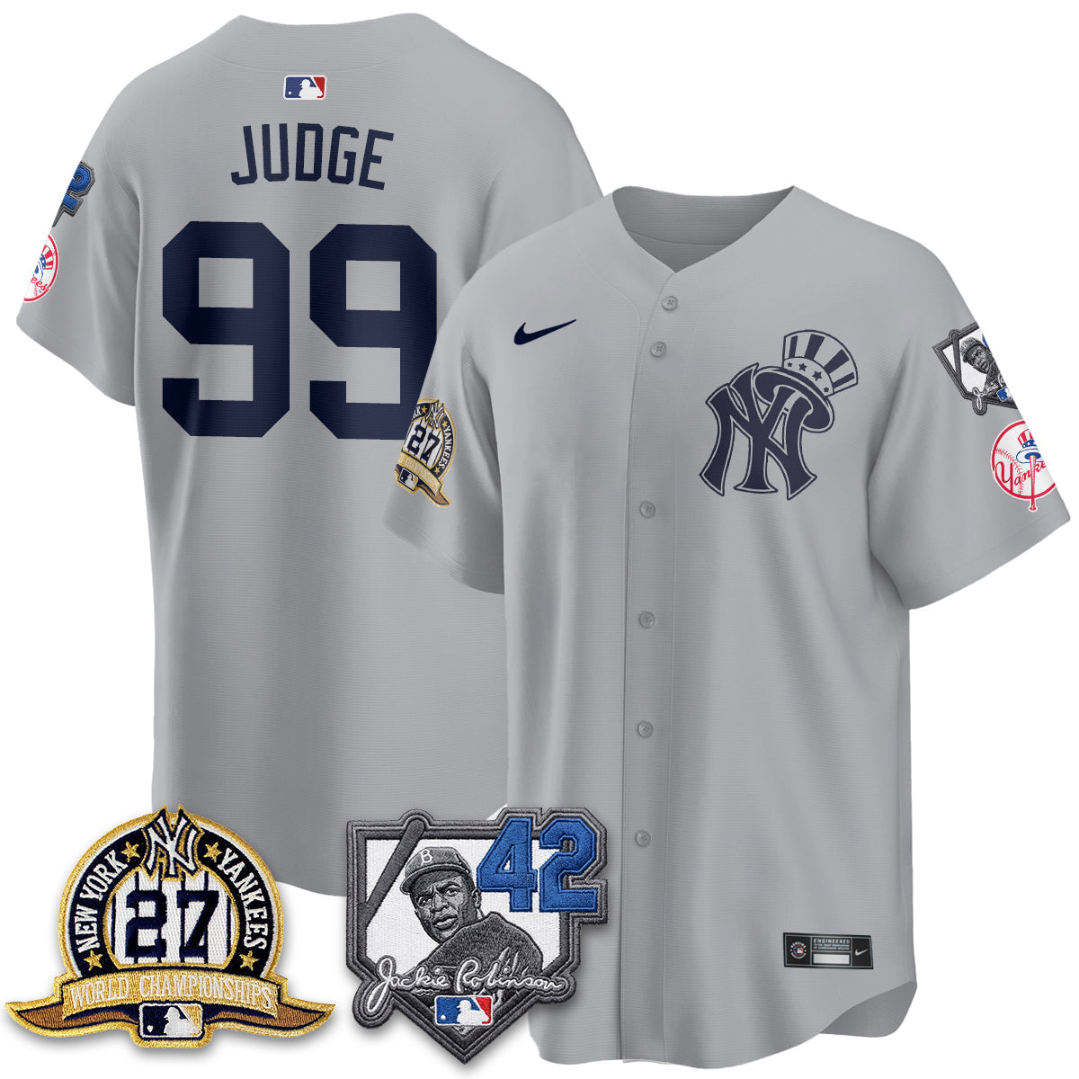 NYY 2026 Jackie Robinson Day Vapor Limited Gold Edition Jersey - All Stitched - V2-NQD