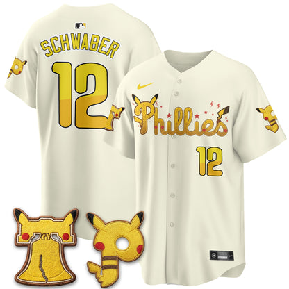 Philadelphia Phillies x PKM Edition Vapor Limited Jersey - Stitched-NQD