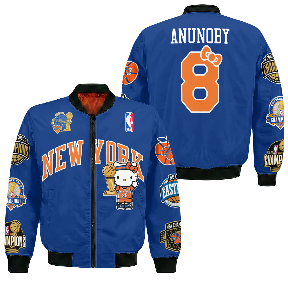 NYK 2026 NBA Finals Champions Limited Edition Bomber Jacket V3- Printed