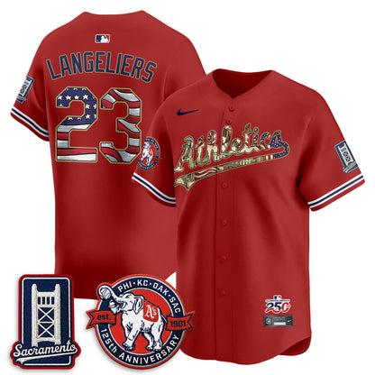 OAK  2026 Independence Day USA Vapor Jersey - Stitched-NQD