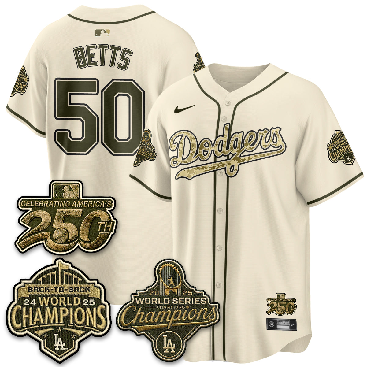 LAD Military Appreciation Game Day Jersey -All Stitched