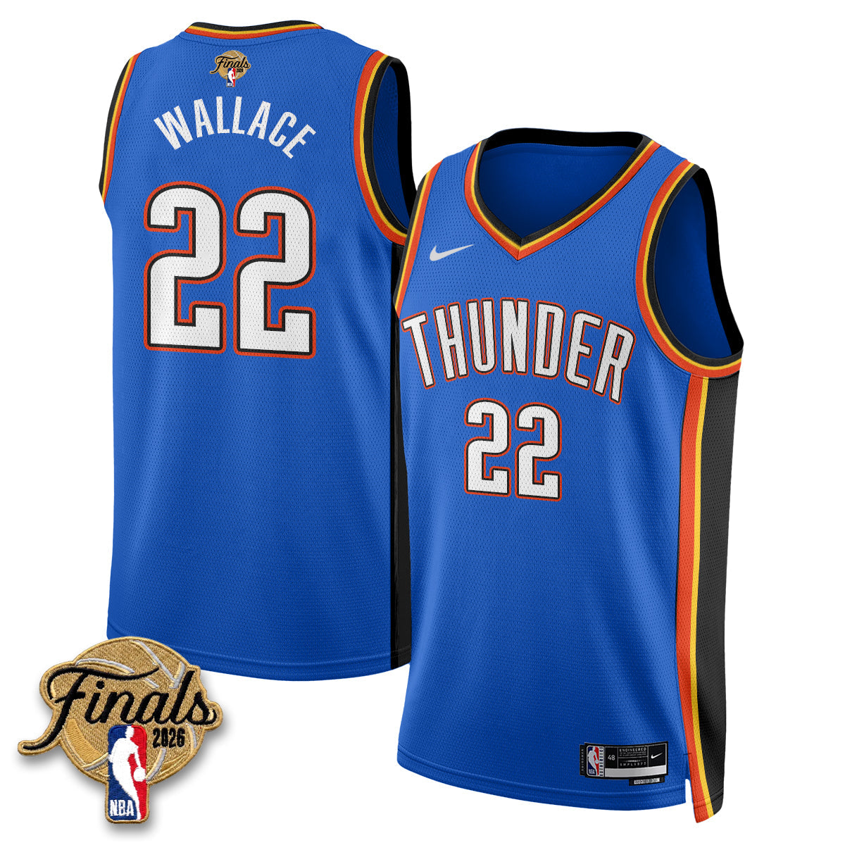 OKC 2026 NBA Western Conference Champions Vapor Jersey V2- Stitched-NQD