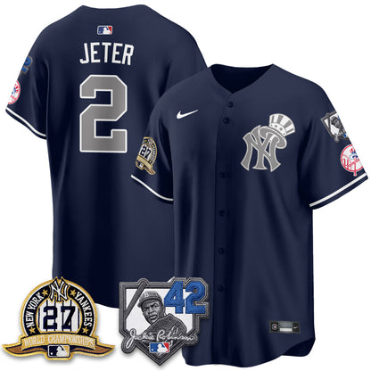 NYY 2026 Jackie Robinson Day Vapor Limited Gold Edition Jersey - All Stitched - V2-NQD