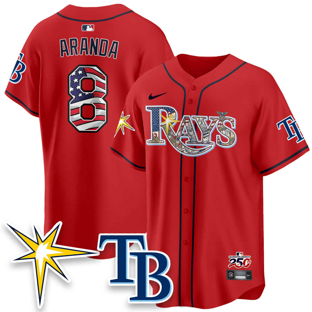 TB Independence Day USA 2026 Vapor Limited Jersey - Stitched-NQD