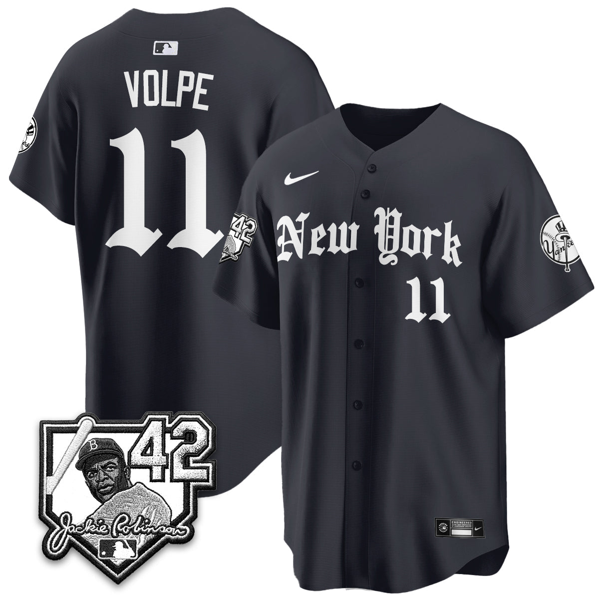 NYY 2026 Jackie Robinson Day Gothic Vapor Limited Jersey - Stitched-NQD