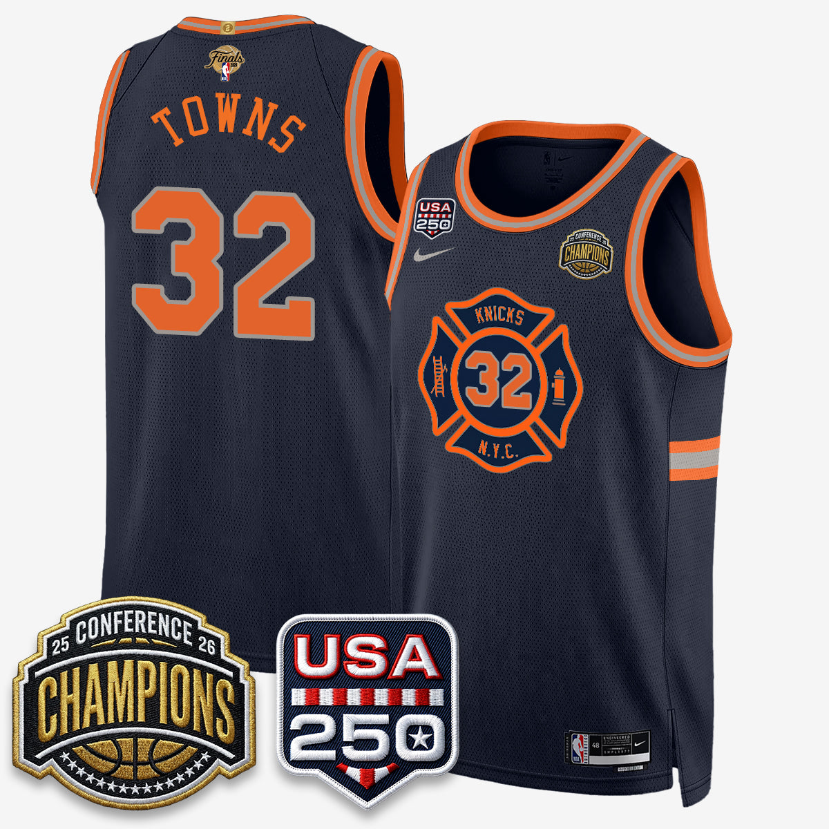 NYK 2026 NBA Eastern Conference Champions City Edition Jersey V2- Stitched