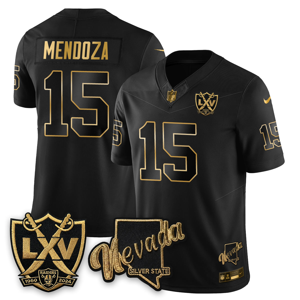 LVR Fernando Mendoza No.1 #15 Jersey - Stitched-NQD