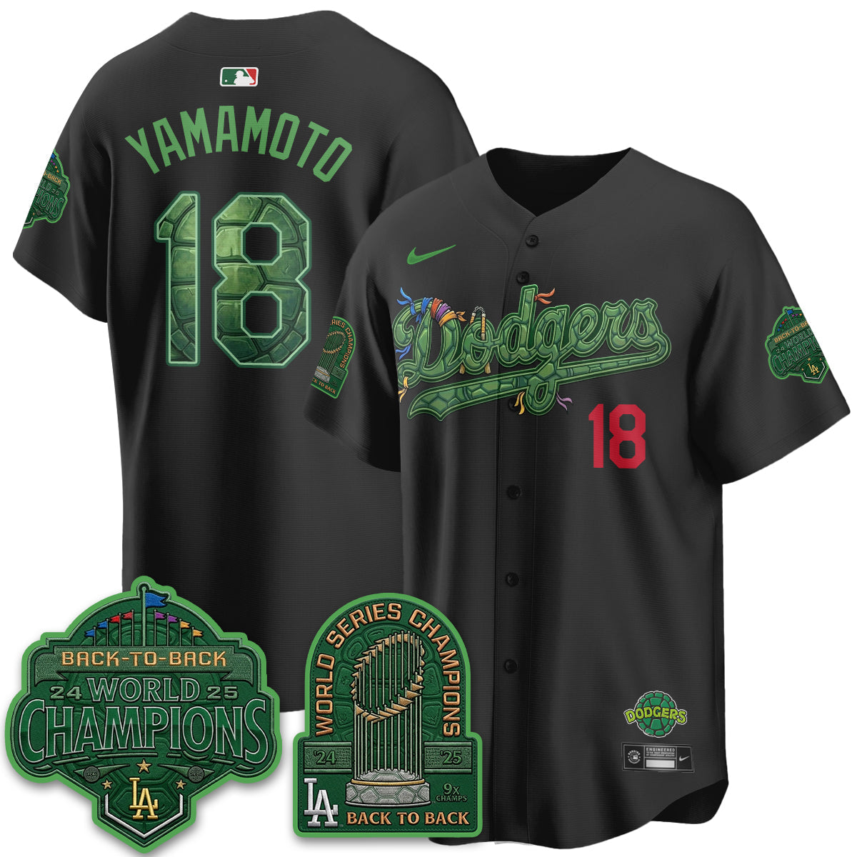 LAD x TMNT 2026 Vapor Jersey - Stitched-NQD