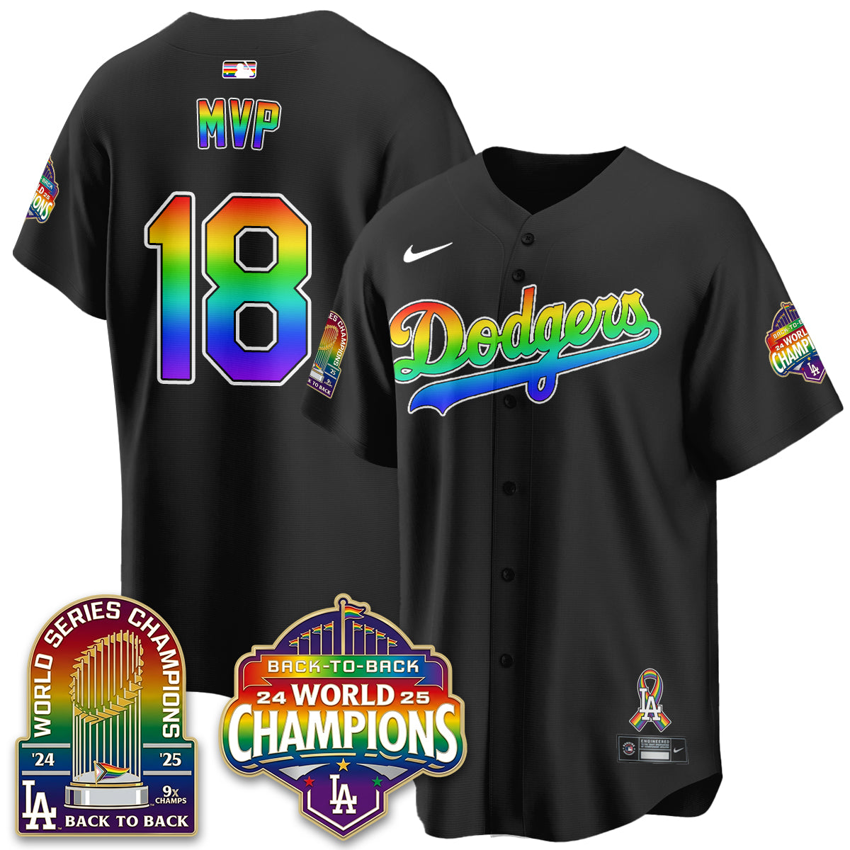 LAD Happy Pride Month Vapor Jersey - Stitched