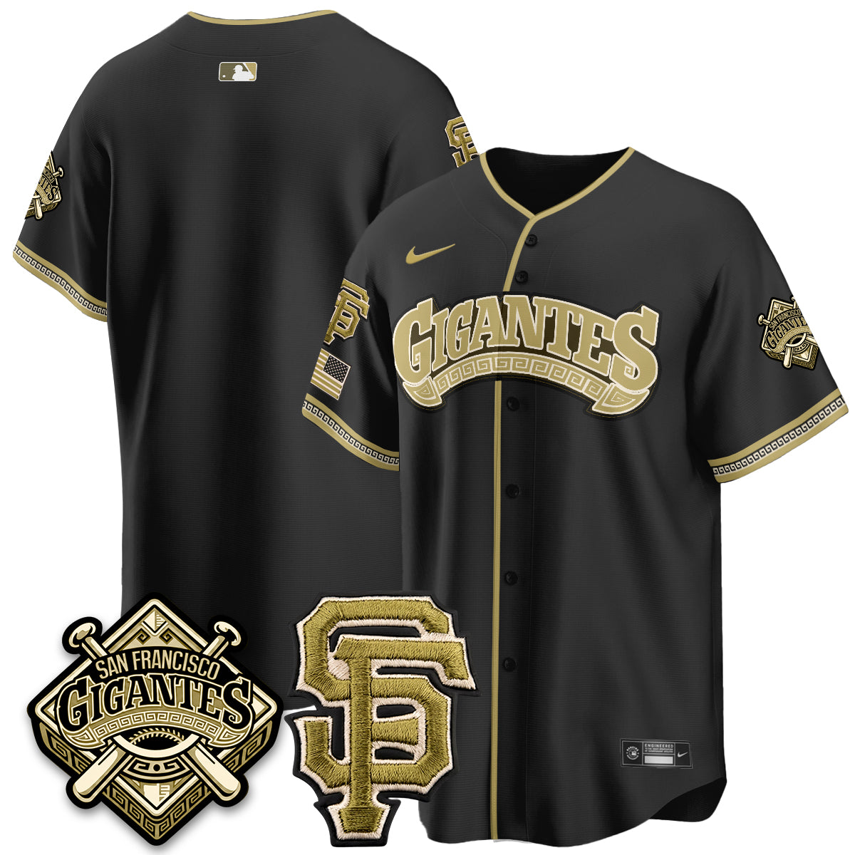 SF New Era Olive 2026 Armed Forces Day Jersey - All Stitched