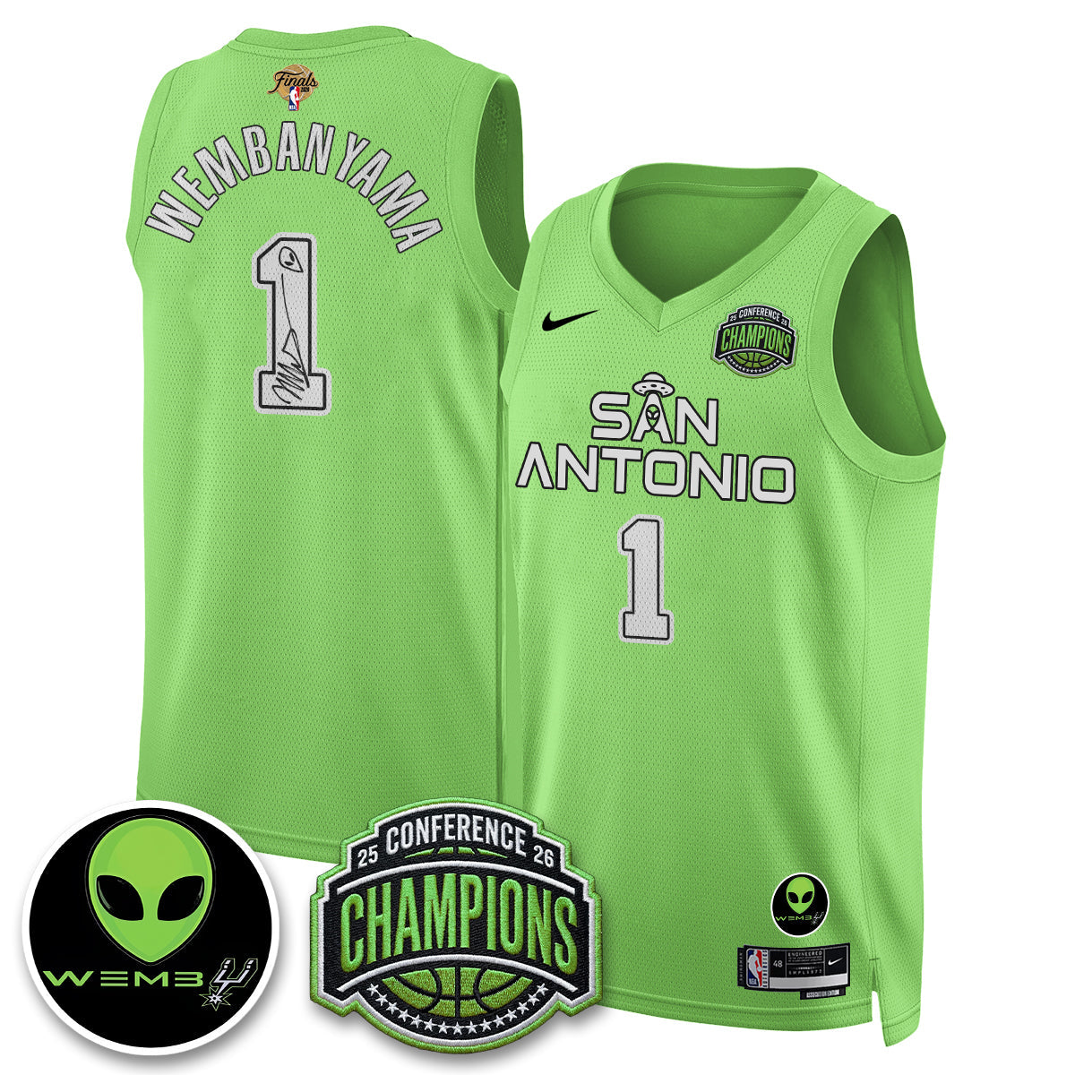 SAS 2026 Basketball Finals The Alien Vapor Jersey - Stitched-NQD