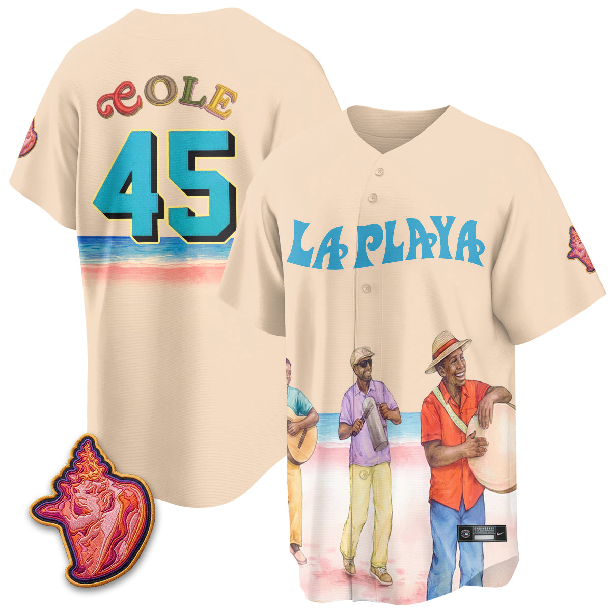 New York Yankees Beach Connect "La Playa" Edition Vapor Jersey- Patch Stitched