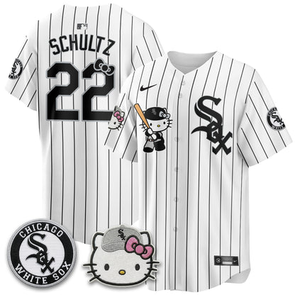 Chicago White Sox x Meow KT Vapor Jersey - Stitched-NQD