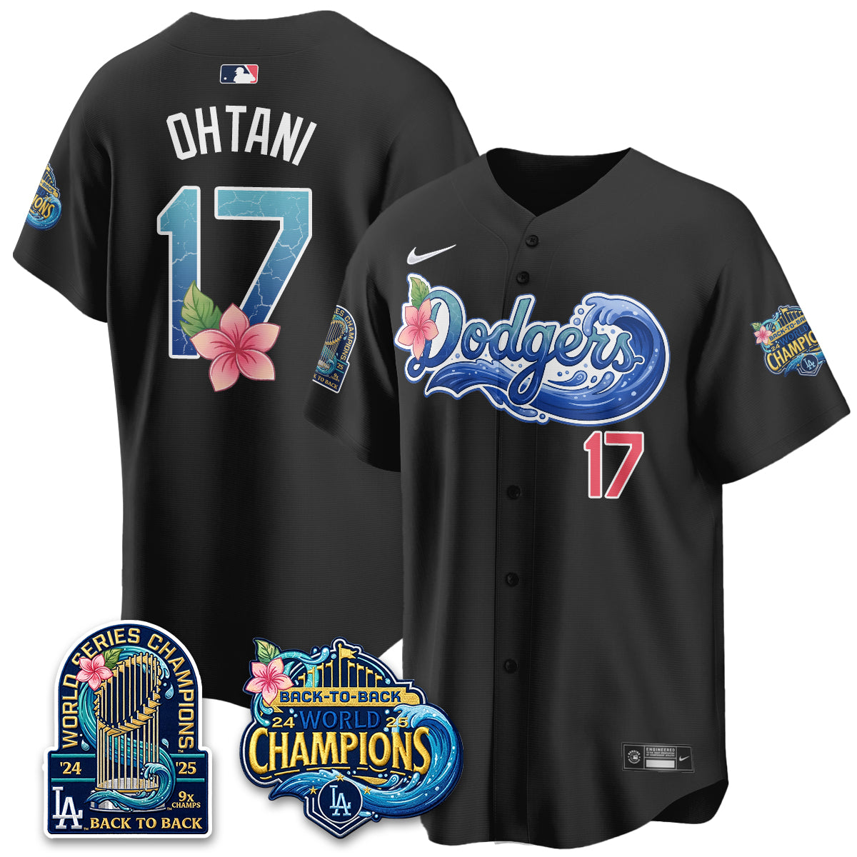 LAD Blue Aloha Paradise Jersey Vapor Limited Jersey - All Stitched
