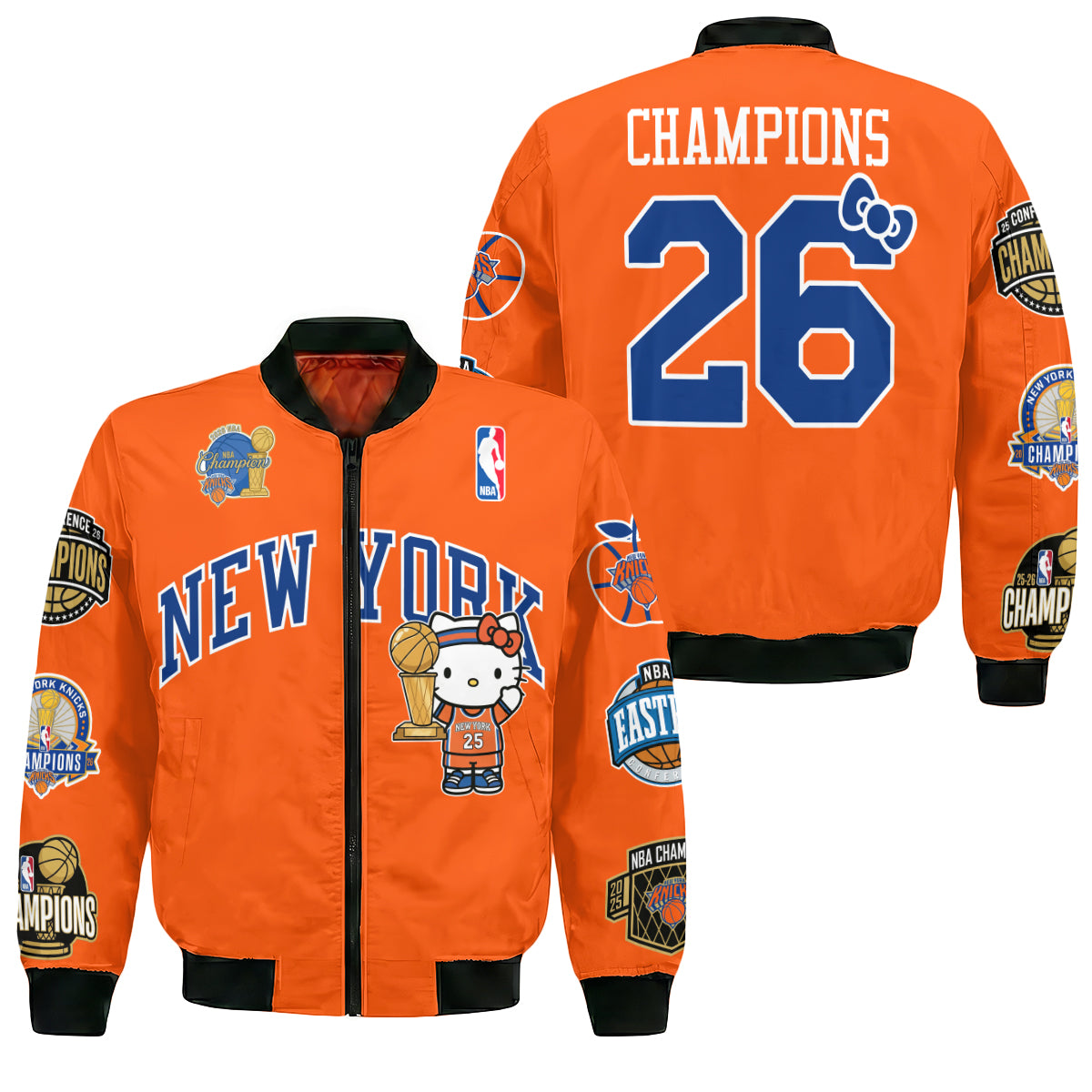 NYK 2026 NBA Finals Champions Limited Edition Bomber Jacket V3- Printed