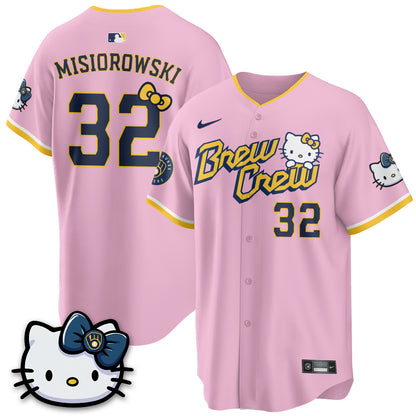 Milwaukee Brewers x Meow KT Vapor Jersey - Stitched N1