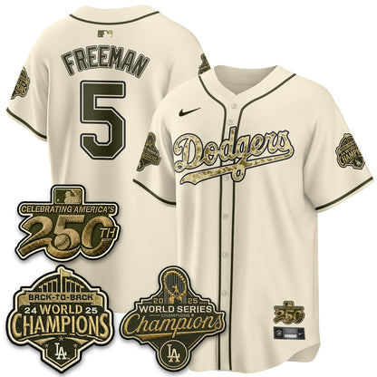 LAD Military Appreciation Game Day Jersey -All Stitched
