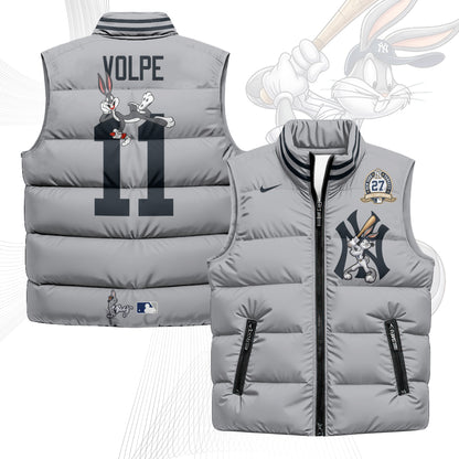 New York Yankees Edition Unisex Puffer Vest - Printed-NQD