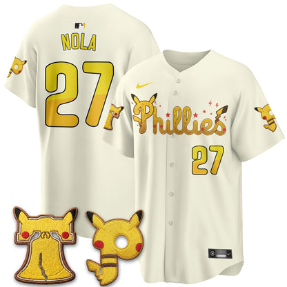 Philadelphia Phillies x PKM Edition Vapor Limited Jersey - Stitched-NQD