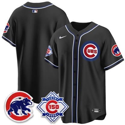 CHC 150th Anniversary Black Out Style Vapor Premier Limited Jersey - Stitched-NQD