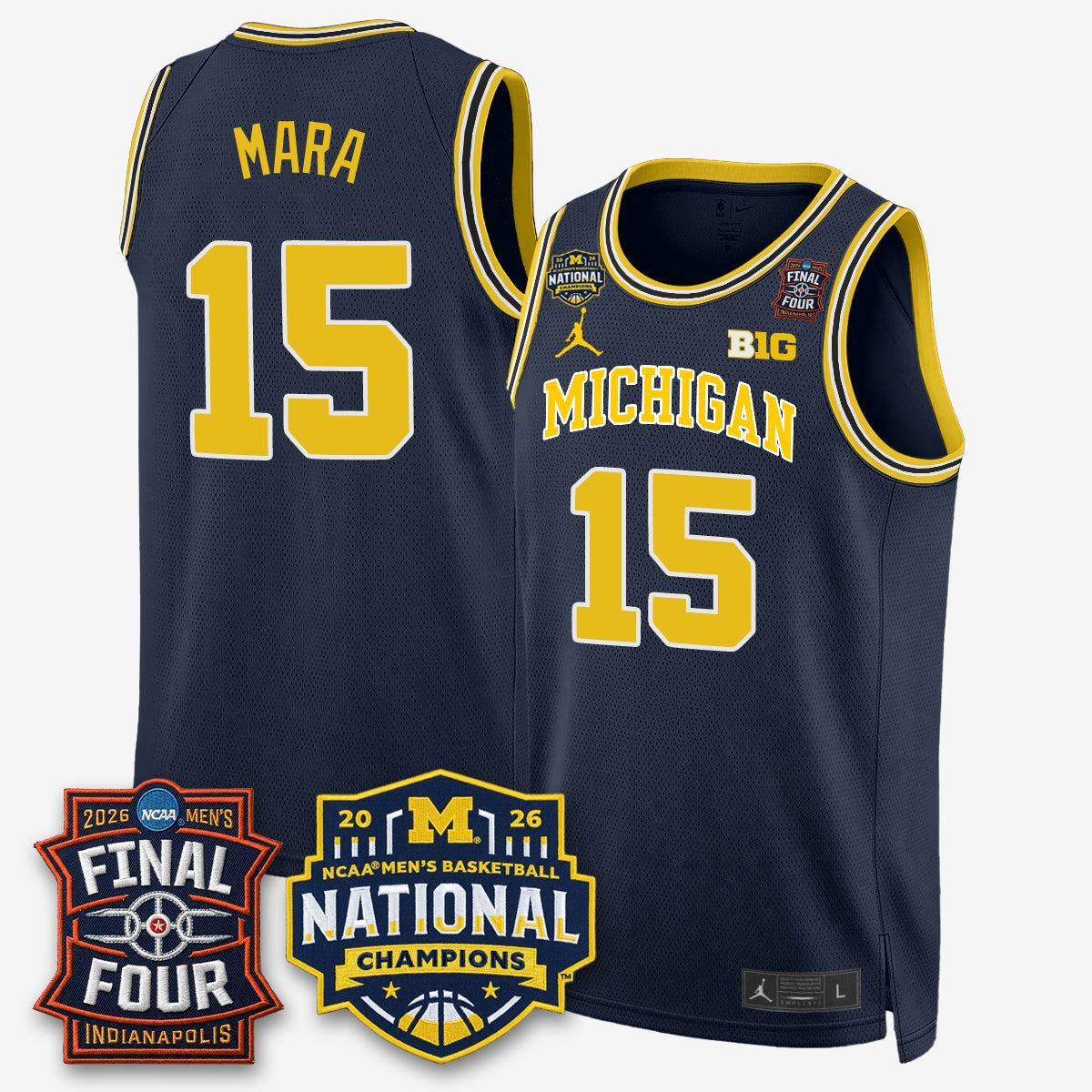MICH 2026 NCAA Basketball Champions Limited Jersey - Stitched-NQD