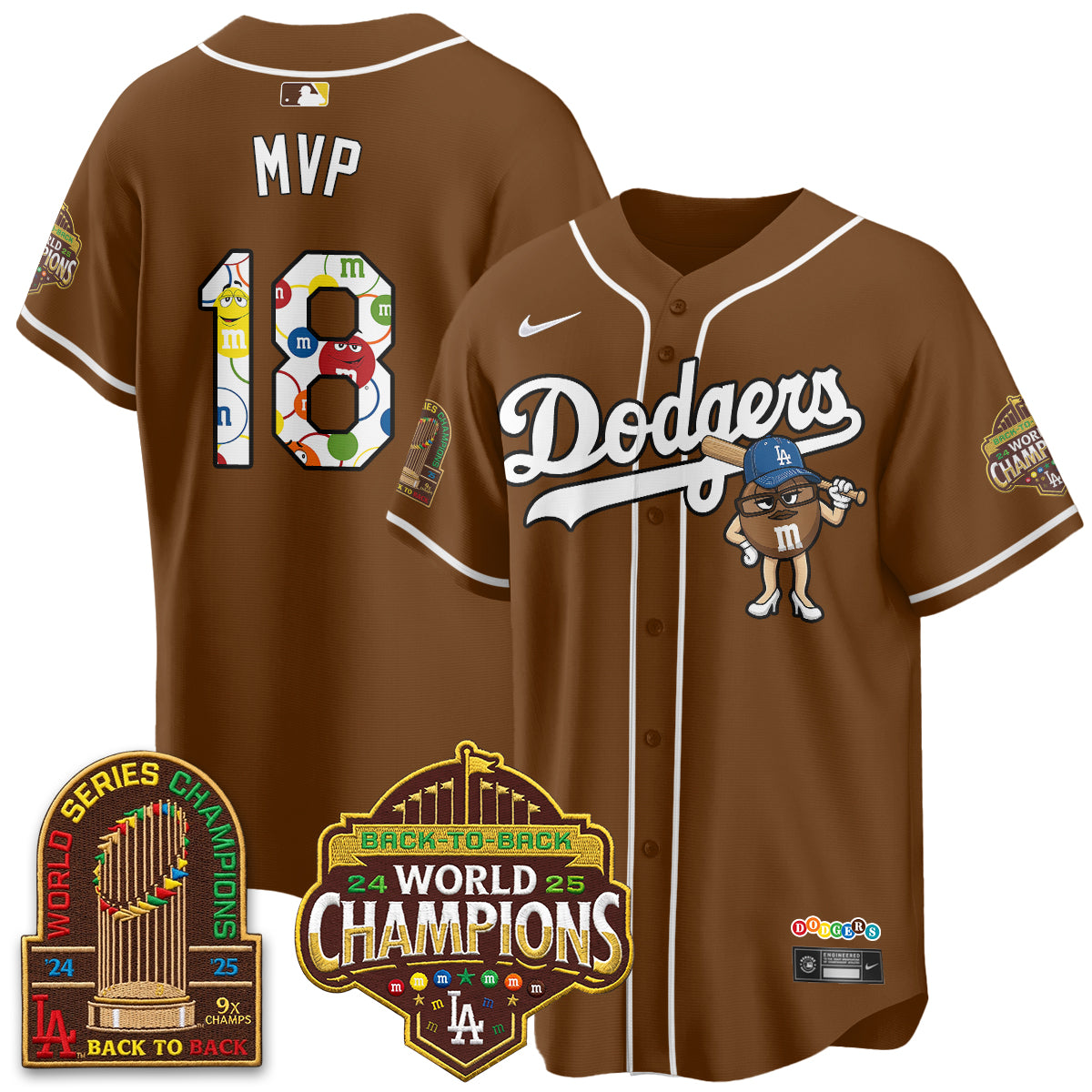 Los Angeles Dodgers x m&m Vapor Jersey - Stitched