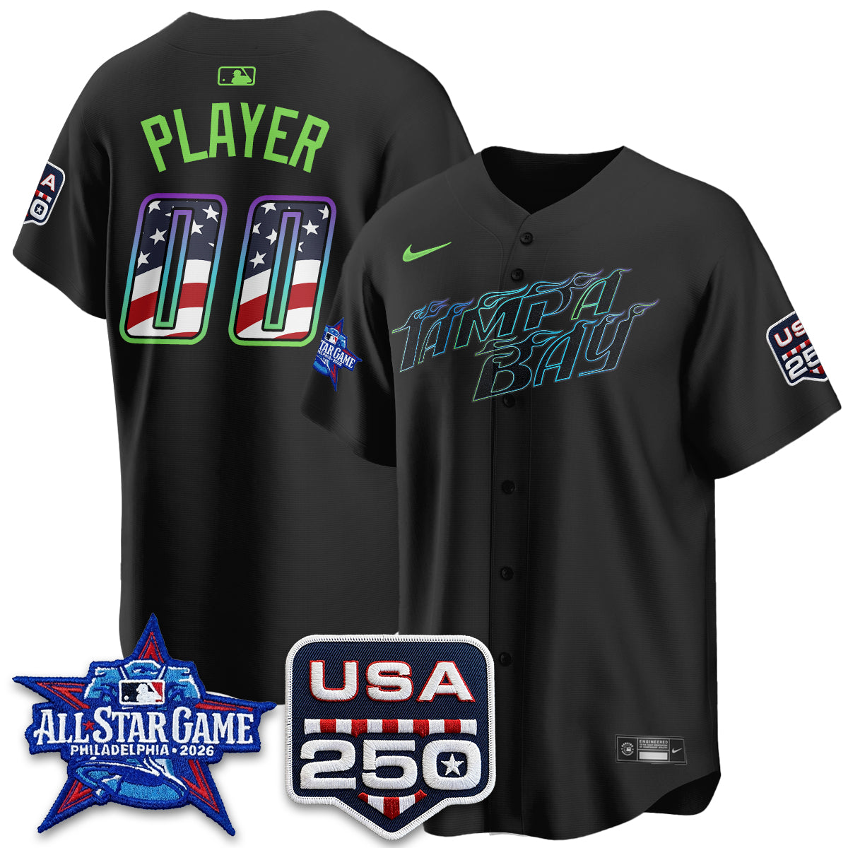 TB 2026 All Star Edition Vapor Custom Jersey - Stitched