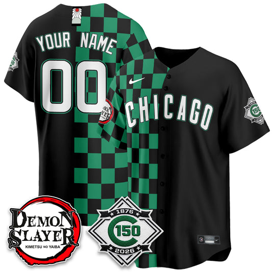 Chicago Cubs Demon Slayer Vapor Limited Custom Jersey - Stitched