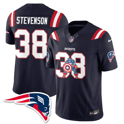 New England Patriots x Vibranium Shield Edition Vapor Jersey - Stitched