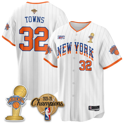 NYK 2026 NBA Champions Vapor Jersey - Stitched-NQD