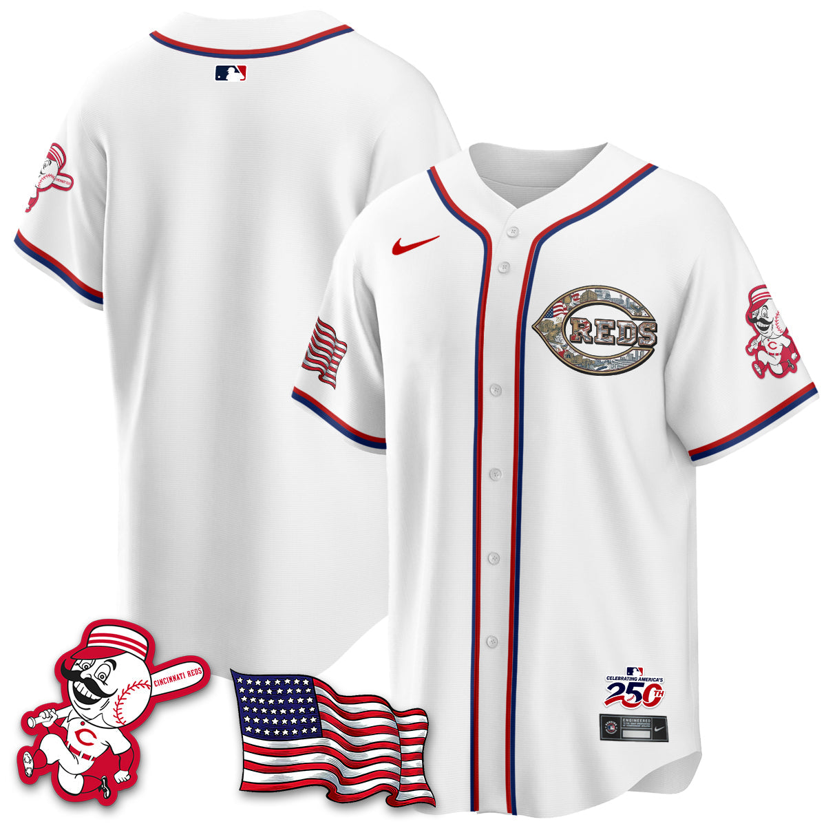 CIN 2026 Independence Day USA Vapor Limited Jersey - Stitched-NQD