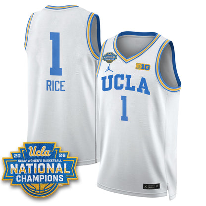 UCLA Women's Basketball National Champion 2026 Gear Limited Jersey -  Stitched-NQD
