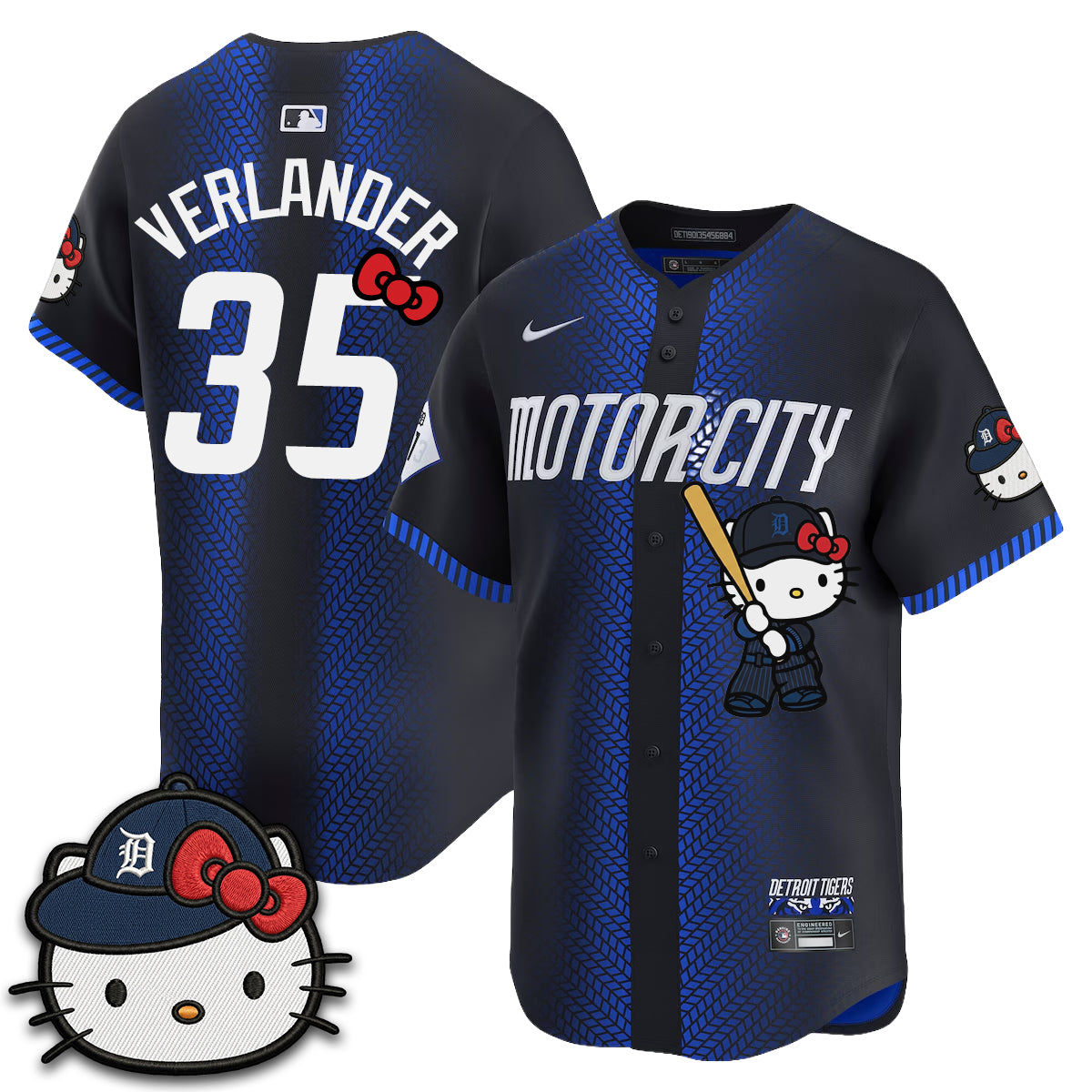 Detroit Tigers x Meow KT Edition Vapor Limited Jersey - Stitched-NQD