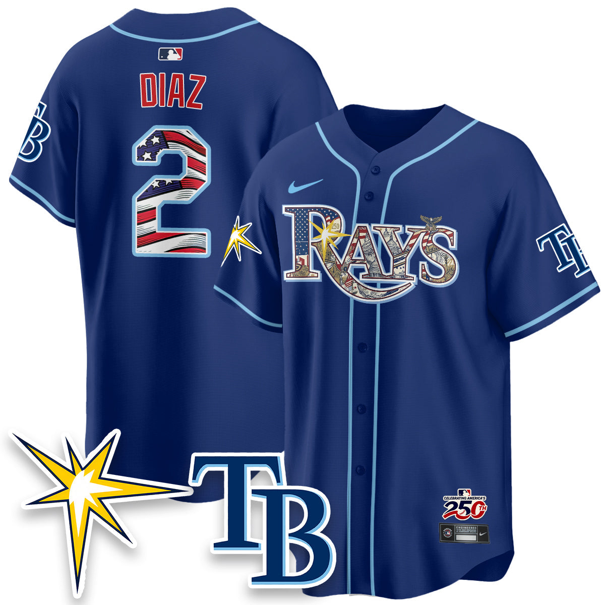 TB Independence Day USA 2026 Vapor Limited Jersey - Stitched-NQD