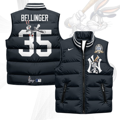 New York Yankees Edition Unisex Puffer Vest - Printed-NQD