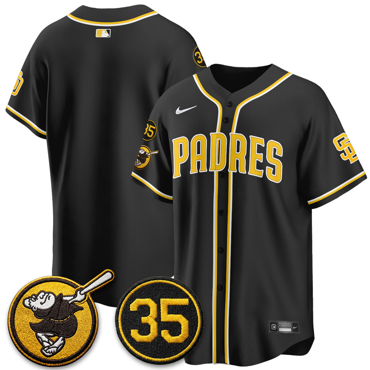 SD 2026 Black Out Style Limited Vapor Jersey - All Stitched