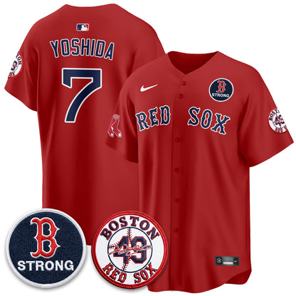 BOS Tim Wakefield Memorial Patch Vaper Premier Limited Jersey - All Stitched V2