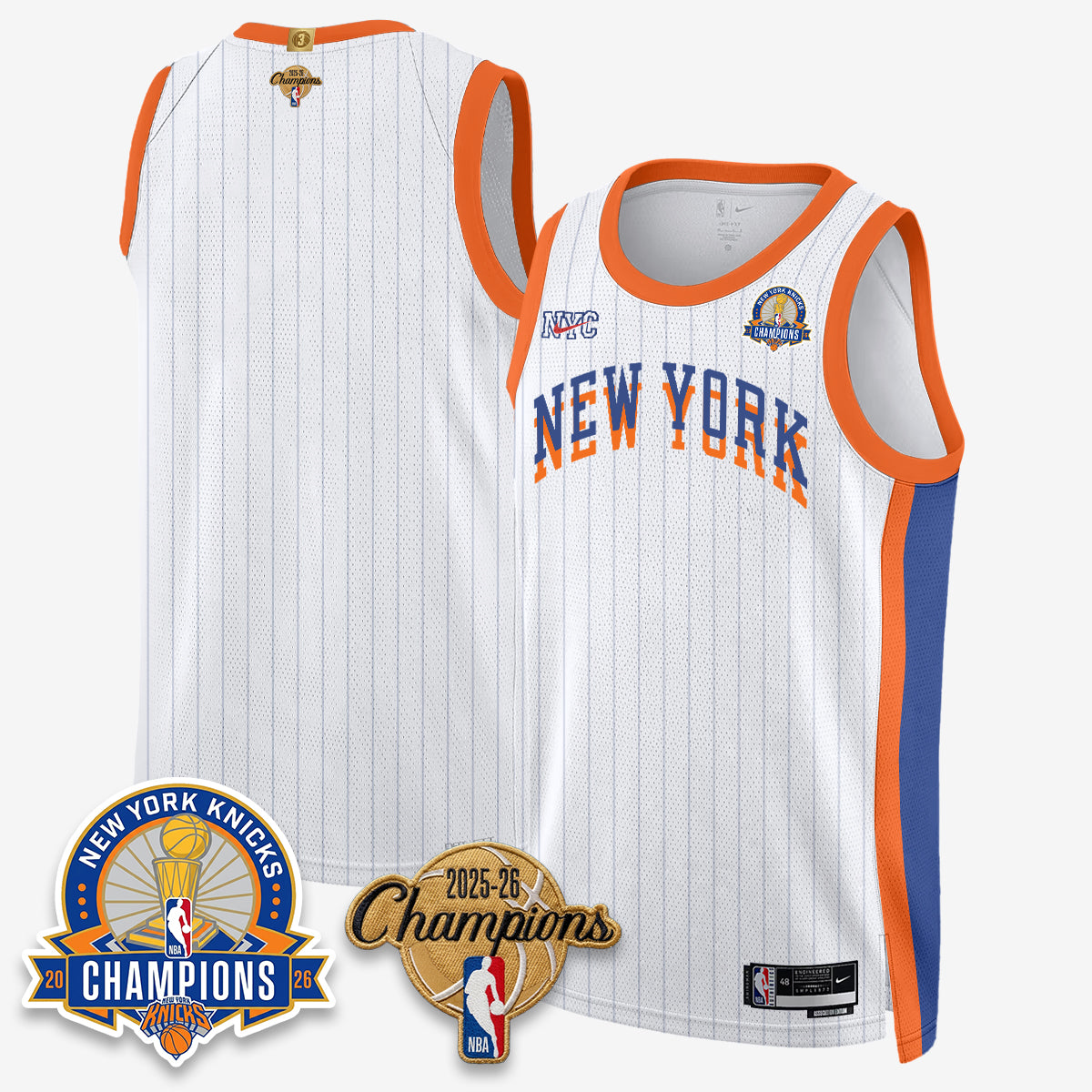 New York Knicks 2026 Basketball Champions Special Edition Vapor Jersey V2- Stitched