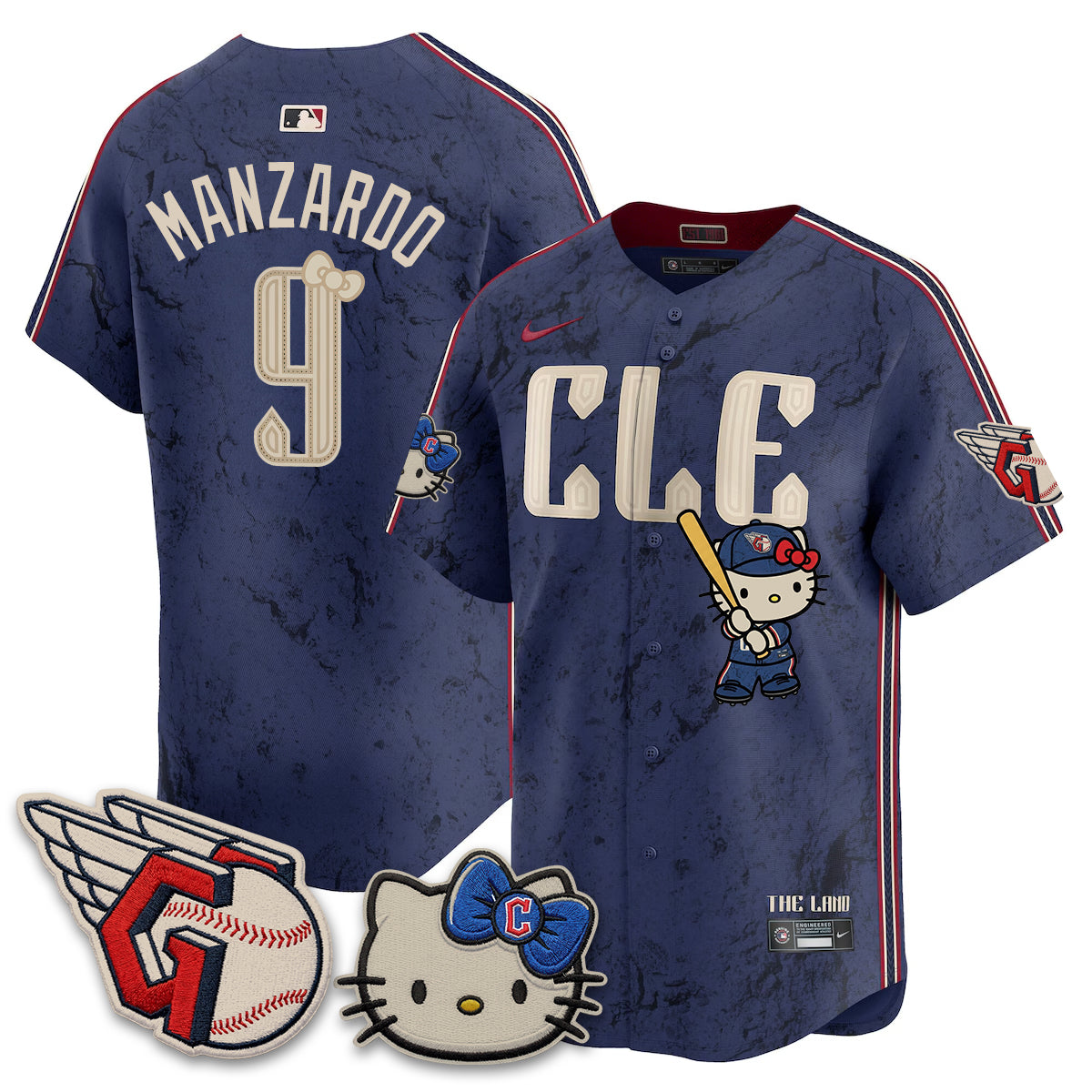 Cleveland Guardians x Meow KT Vapor Jersey - Stitched-NQD