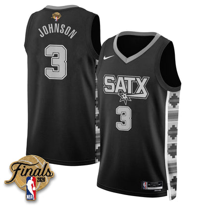 SAS 2026 NBA Western Conference Champions Vapor Jersey V2- Stitched-NQD