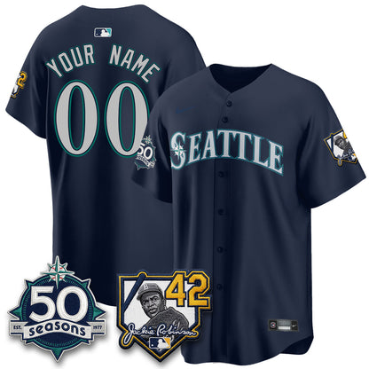 SEA 2026 Jackie Robinson New Era Vapor Custom Limited Jersey - Stitched-NQD