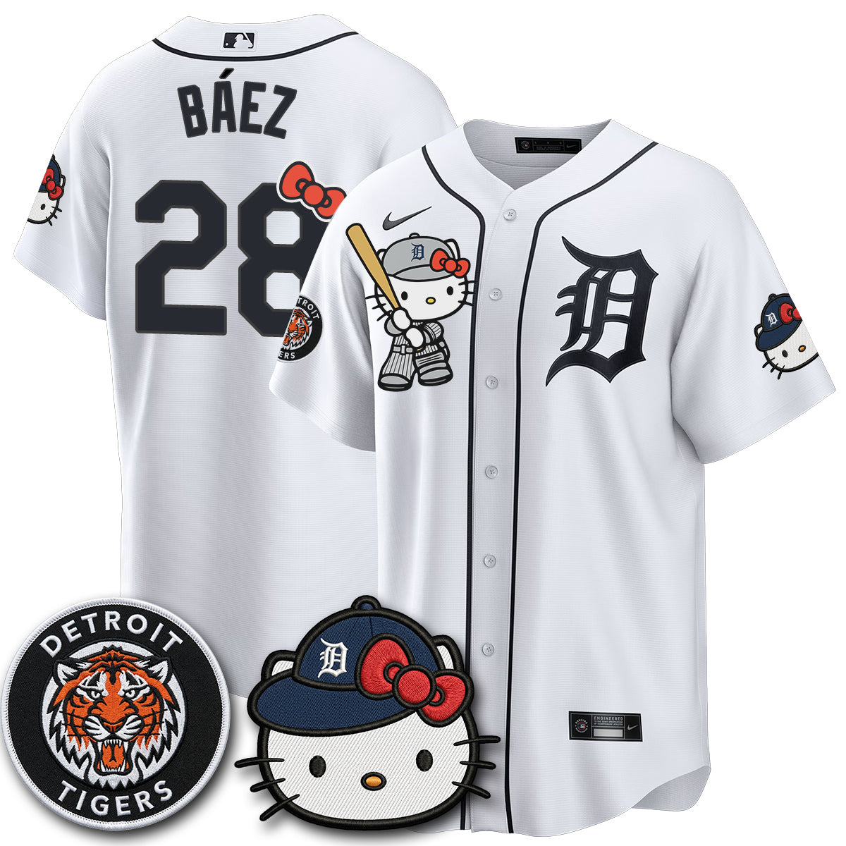 Detroit Tigers x Meow KT Edition Vapor Limited Jersey - Stitched-NQD