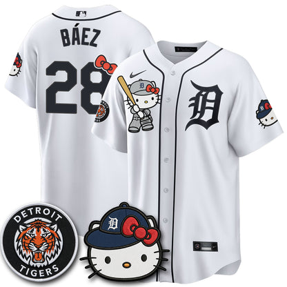 Detroit Tigers x Meow KT Edition Vapor Limited Jersey - Stitched-NQD