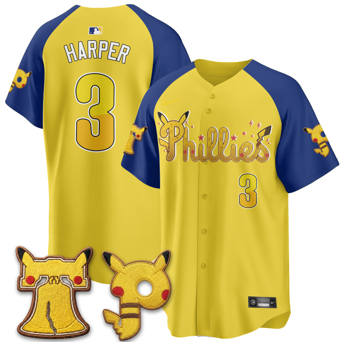 Philadelphia Phillies x PKM Edition Vapor Limited Jersey - Stitched-NQD