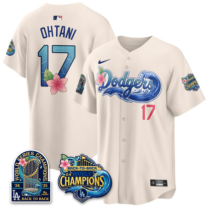 LAD Blue Aloha Paradise Jersey Vapor Limited Jersey - All Stitched