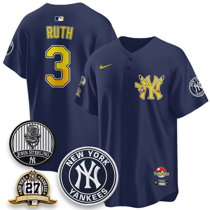 NYY x PKM Cartoon Limited Jersey -  Stitched-NQD