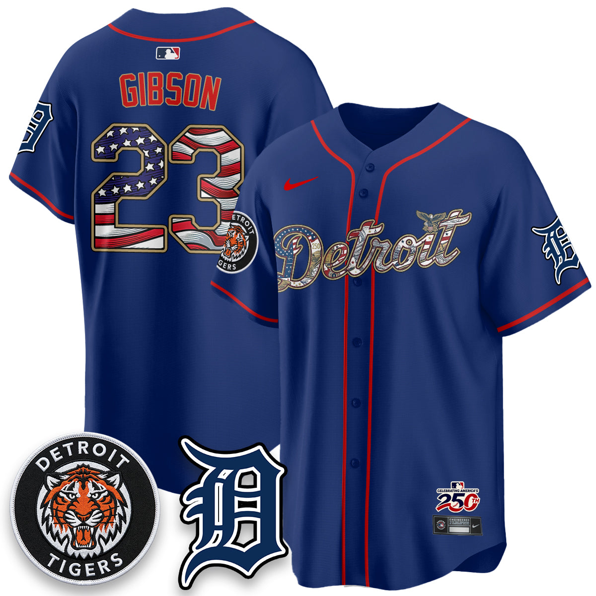 DET 2026 Independence Day USA Vapor Limited Jersey - Stitched-NQD