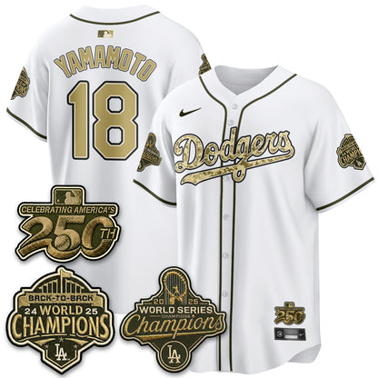 LAD Military Appreciation Game Day Jersey -All Stitched